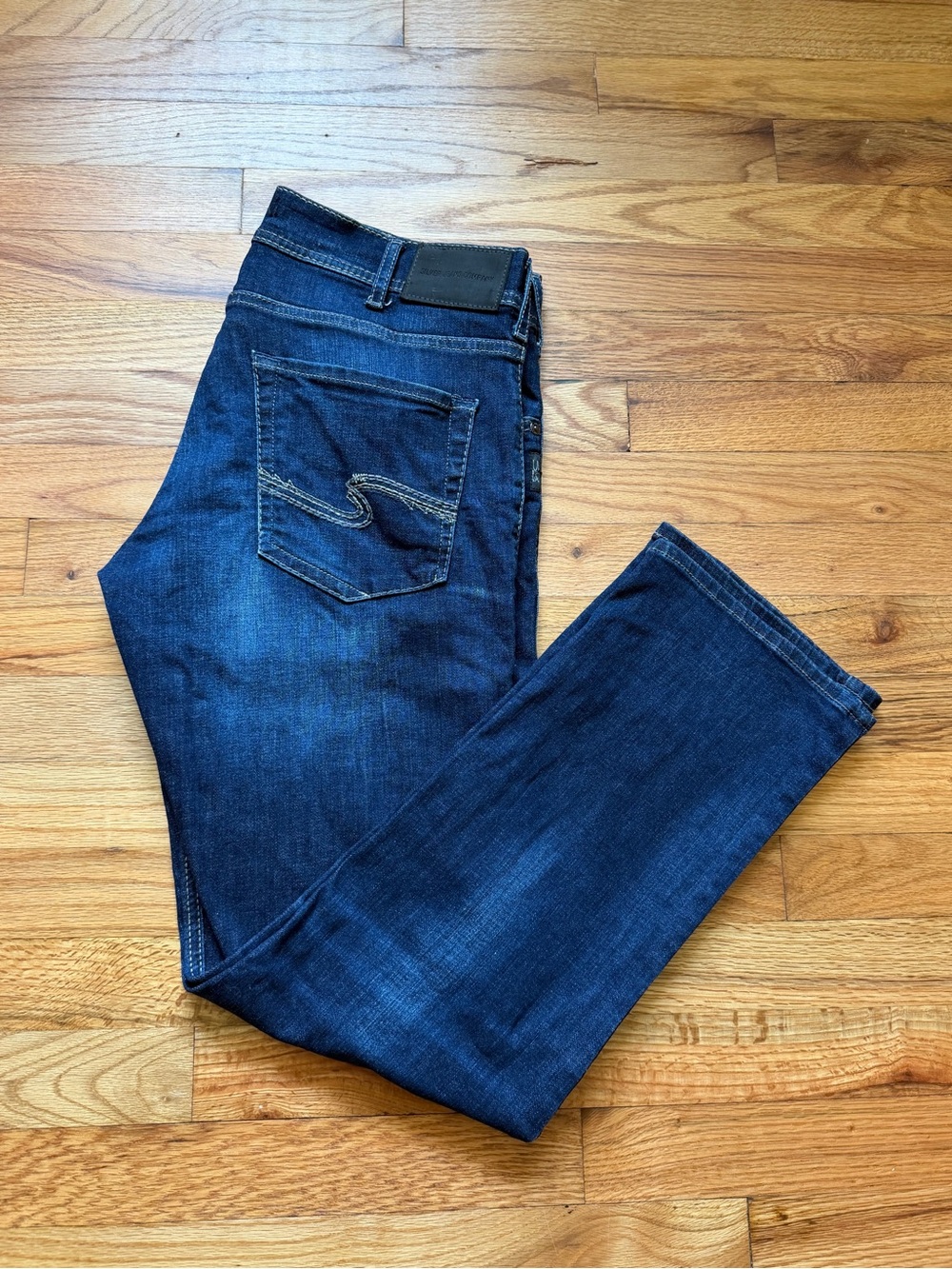 Silver Men's Dark Blue Denim Jeans 32x30